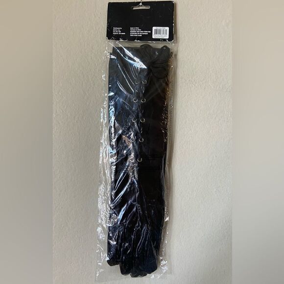 NWOT Alterego Fancy Black Dress Fashion Gloves  Halloween Cosplay Theater - Picture 2 of 5